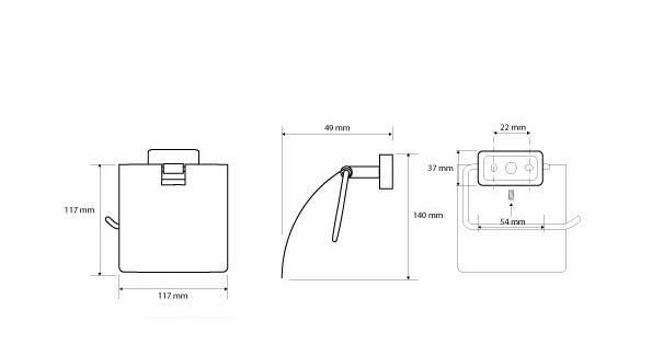 Bemeta NIKI, Держатель туалетной бумаги, 153112012