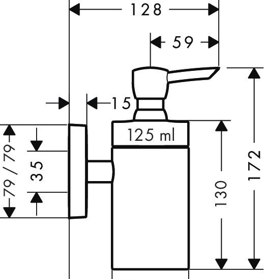 Hansgrohe PuraVida, Дозатор для жидкого мыла, 41503000