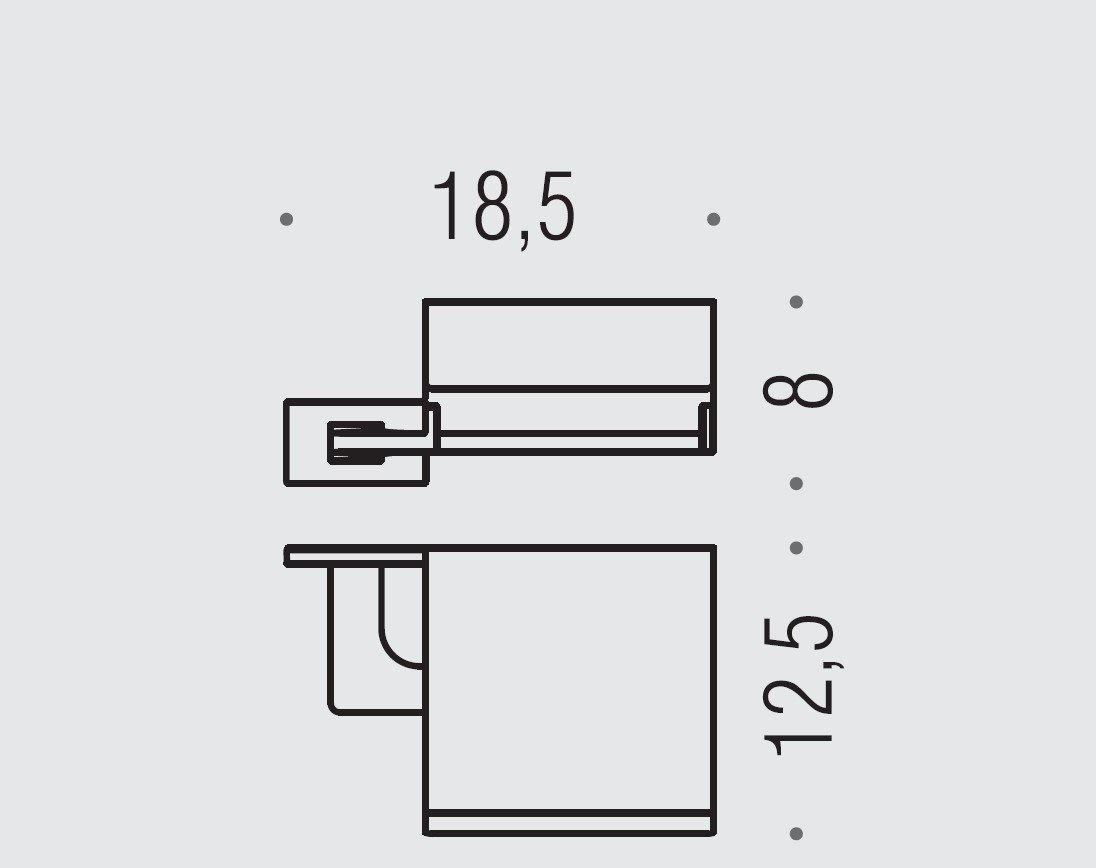Colombo Hermitage, Держатель туалетной бумаги, B1691.CR