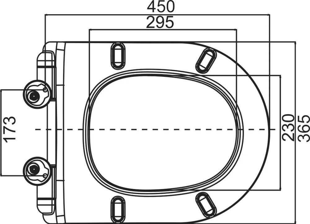 Cezares Stylus, Унитаз подвесной, CZR-6601-TH-TOR/CZR-2011-SC