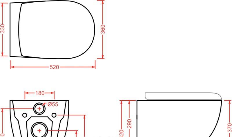 ArtCeram File 2.0, Унитаз подвесной, FLV004 42 00