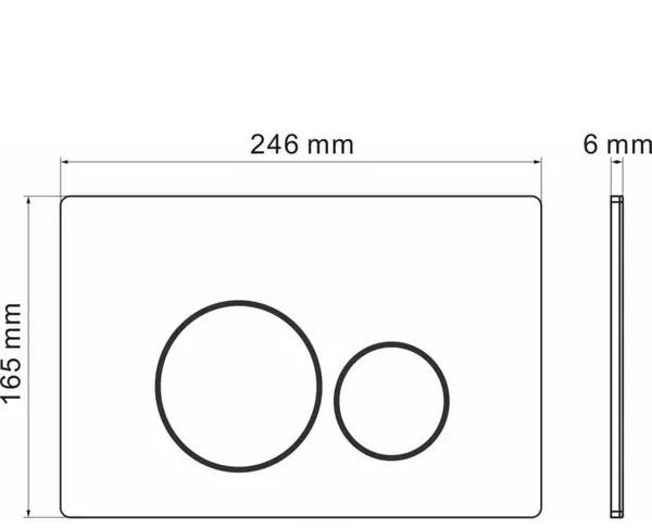 Grossman без коллекции, Унитаз подвесной с инсталляцией и кнопкой, 97.4411S.05.21M