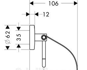 Hansgrohe Logis, Держатель туалетной бумаги, 40523000