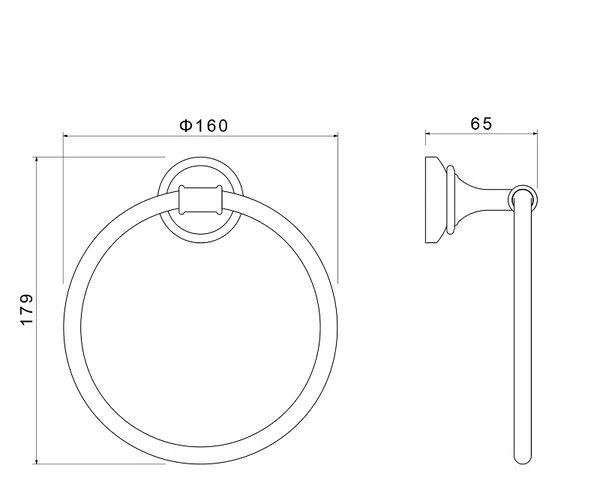 Aquatek Классик, Полотенцедержатель, AQ4512MB