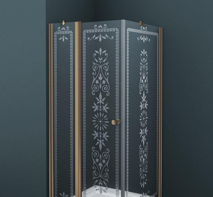 Душевой уголок - Cezares, Royal Palace, 100x90x195 см, ROYAL PALACE-A-AH-12-100/90-CP-Br / ROYAL PALACE-AH-12-100/90-CP-Br