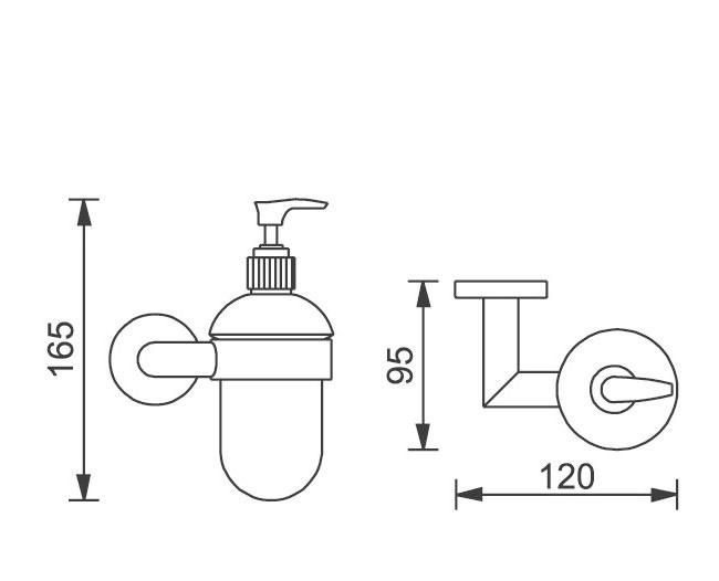 Aquanet 3600, Дозатор для жидкого мыла, 00187044