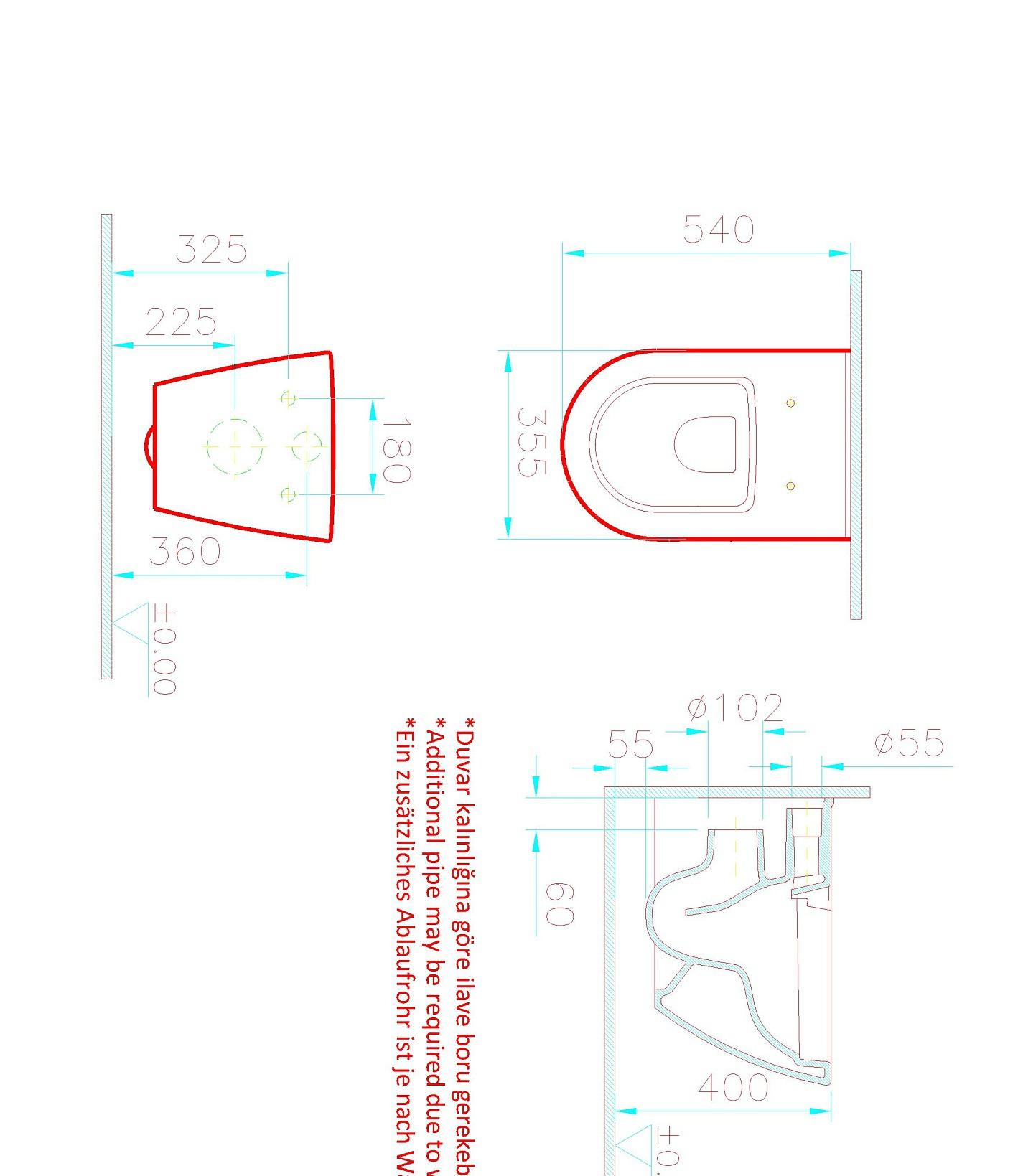 Vitra Sanibelle, Унитаз подвесной с инсталляцией и кнопкой, 9878B003-7200