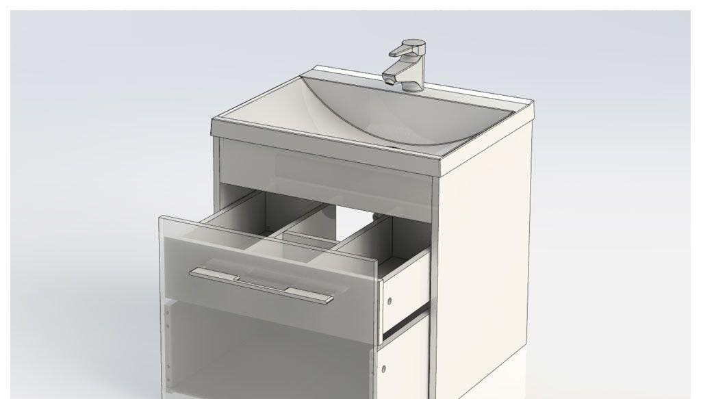 Aquanet Августа, Тумба с раковиной, 00225438