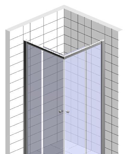 Душевой уголок - Cezares, Eco, 100x100x190 см, ECO-O-A-2-100-C-NERO