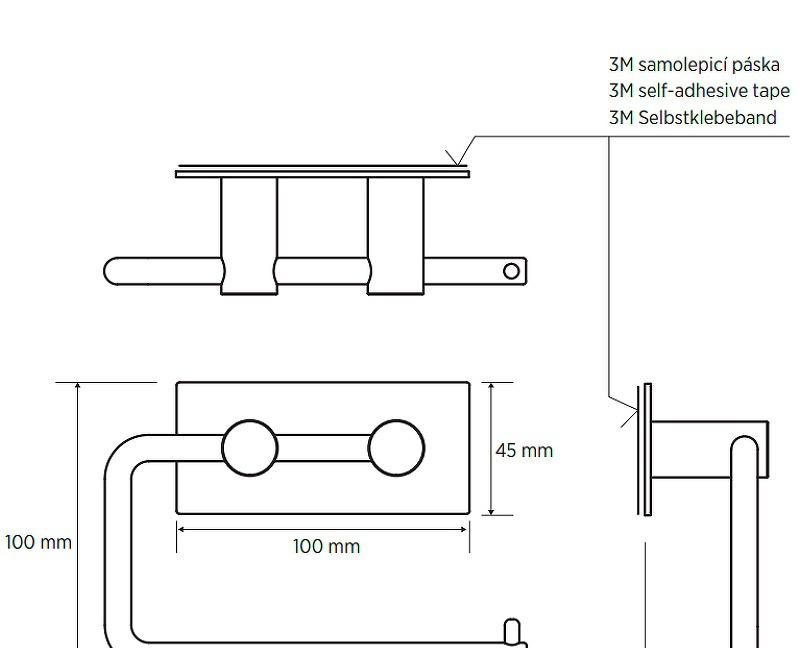 Bemeta Easy, Держатель туалетной бумаги, 163112221