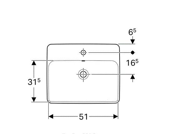 Geberit Variform, Раковина, 500.740.01.2