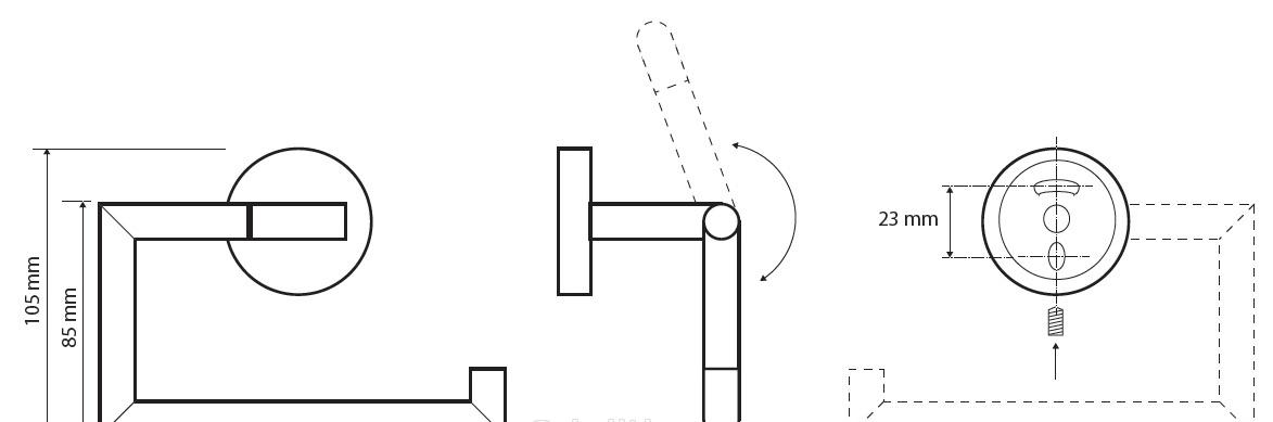 Bemeta Omega, Держатель туалетной бумаги, 199112042
