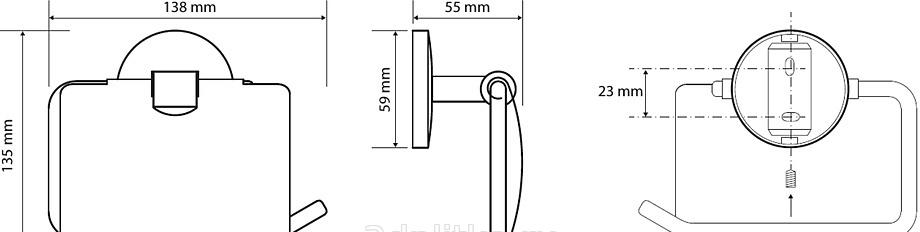 Bemeta Alfa, Держатель туалетной бумаги, 102512012