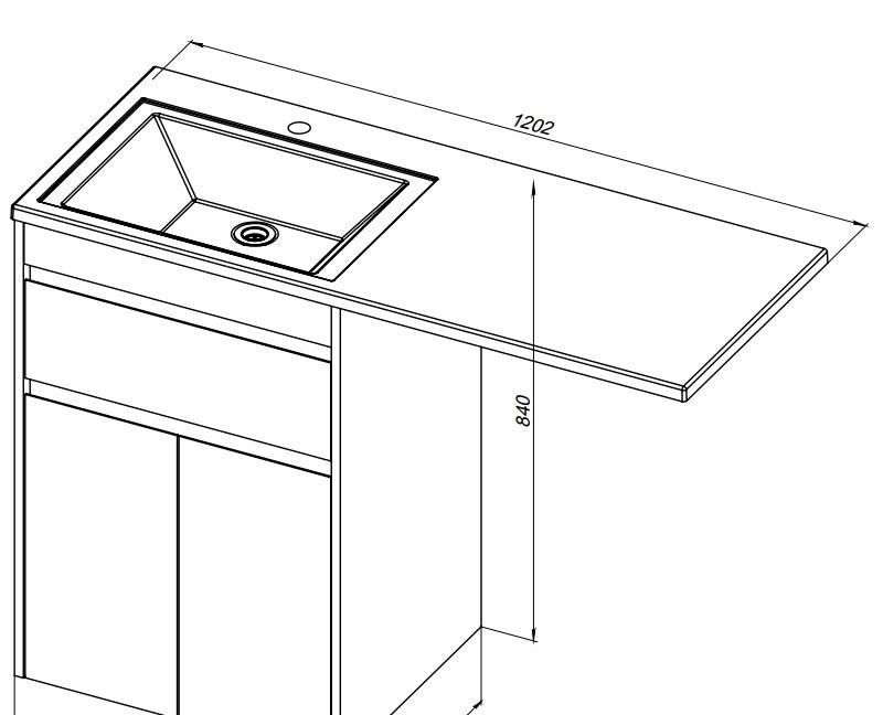 Aquanet Токио, Тумба для раковины, 00237745