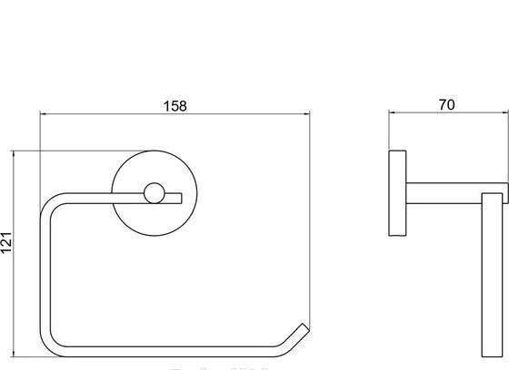 Aquatek Бетта, Держатель туалетной бумаги, AQ4608MB