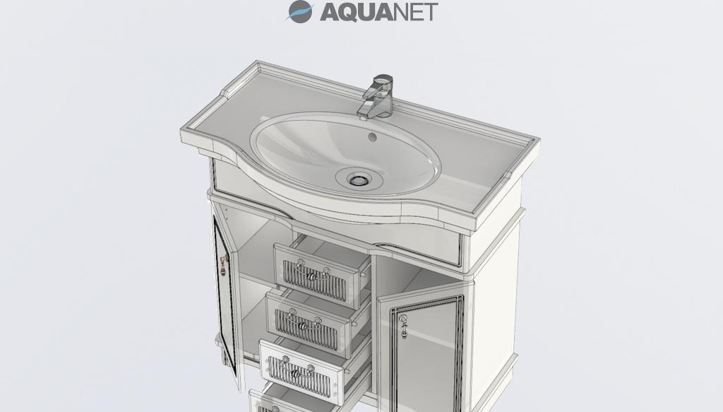 Aquanet Луис, Тумба для раковины, 00176501