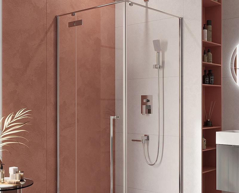 Душевой уголок - Cezares, Liner, 100x100x195 см, LINER-A-1-100-C-Cr-L