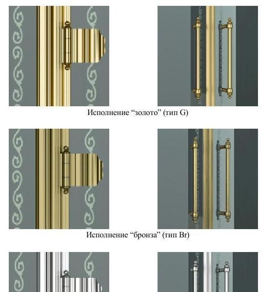 Душевая дверь - Cezares, Magic Royal Palace, 130x195 см, MAGIC-B-13-40+60/30-ROYAL PALACE-CP-Cr-L / MAGIC-60/30-ROYAL PALACE-CP-Cr-L