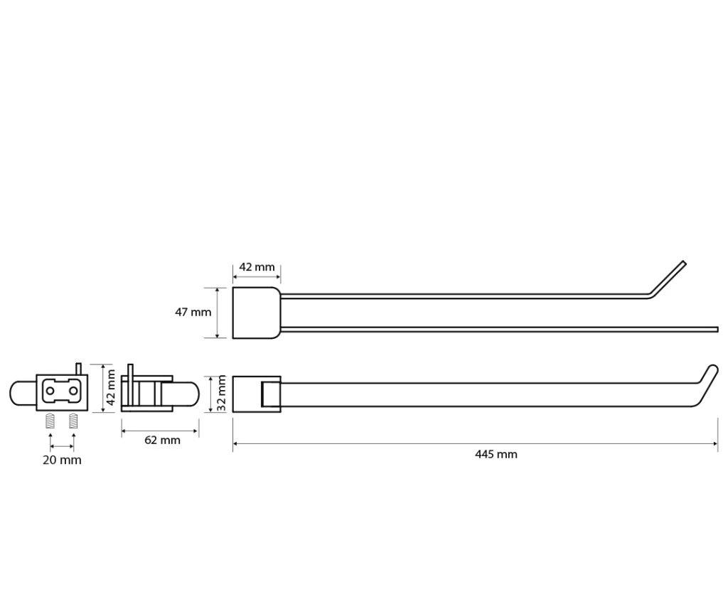 Bemeta Organic Black, Полотенцедержатель, 167004100