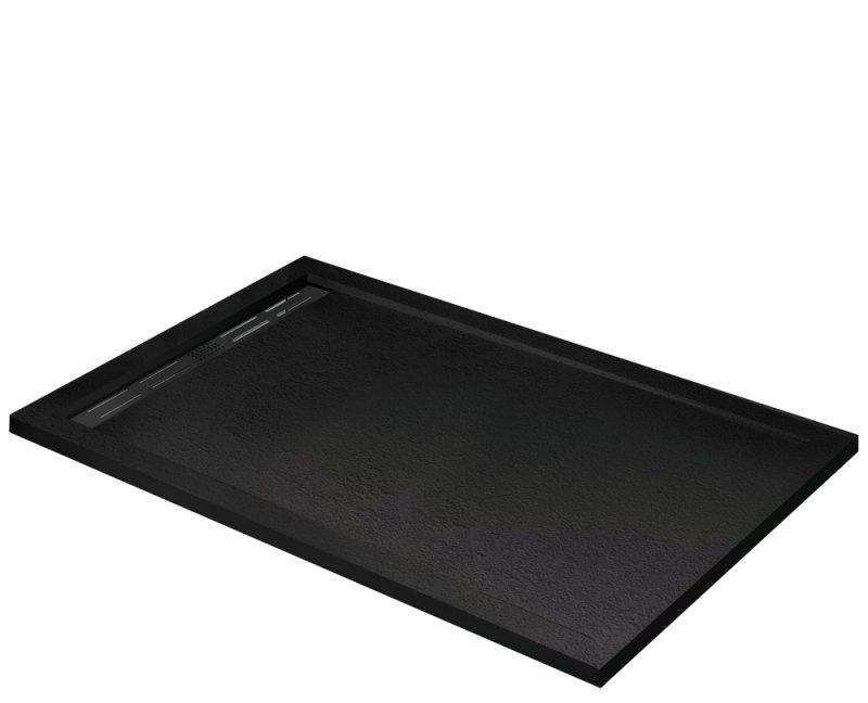 Душевой поддон - Cezares, Tray, 90x120x3 см, TRAY-AS-AH-120/90-30-NERO / AS-AH-120/90-30-NERO