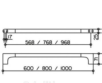 Keuco Edition 400, Полотенцедержатель, 11501010600 / 11501 010600