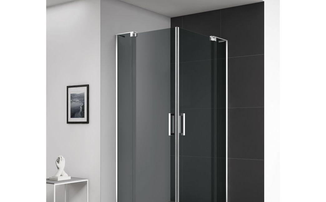 Душевой уголок - Cezares, Slider, 80x80x195 см, SLIDER-A-2-70/80-GRIGIO-Cr