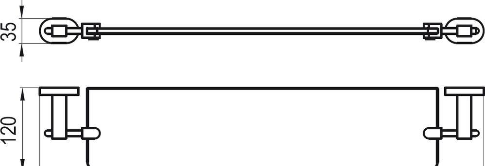 Ravak Chrome, Полка, X07P195