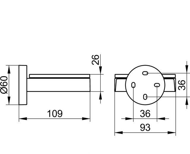 Keuco Edition 90, Мыльница, 19055019000 / 19055 019000