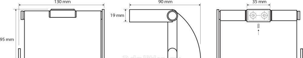 Bemeta Nero, Держатель туалетной бумаги, 135012010