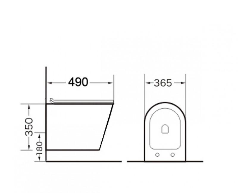 Grossman без коллекции, Унитаз подвесной, GR-4477S