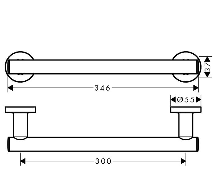 Hansgrohe Logis Universal, Поручень, 41713000
