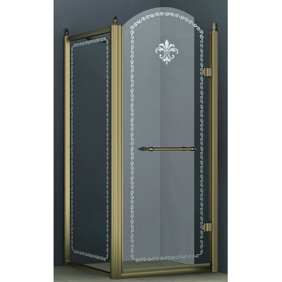 Душевой уголок - Cezares, Retro, 90x100x195 см, RETRO-AH-1-90/100-CP-Br-R / RETRO-A-AH-1-90/100-CP-Br-R