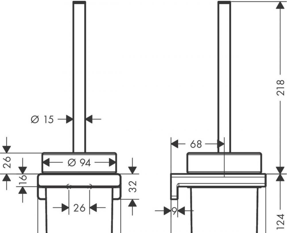 Hansgrohe AddStoris, Ершик, 41752990