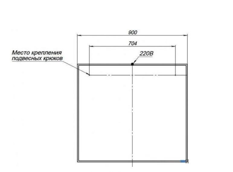 Aquanet Nova Lite, Зеркало, 00249516