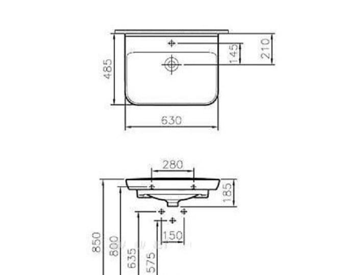 Vitra Sento, Раковина, 5946B003-0001
