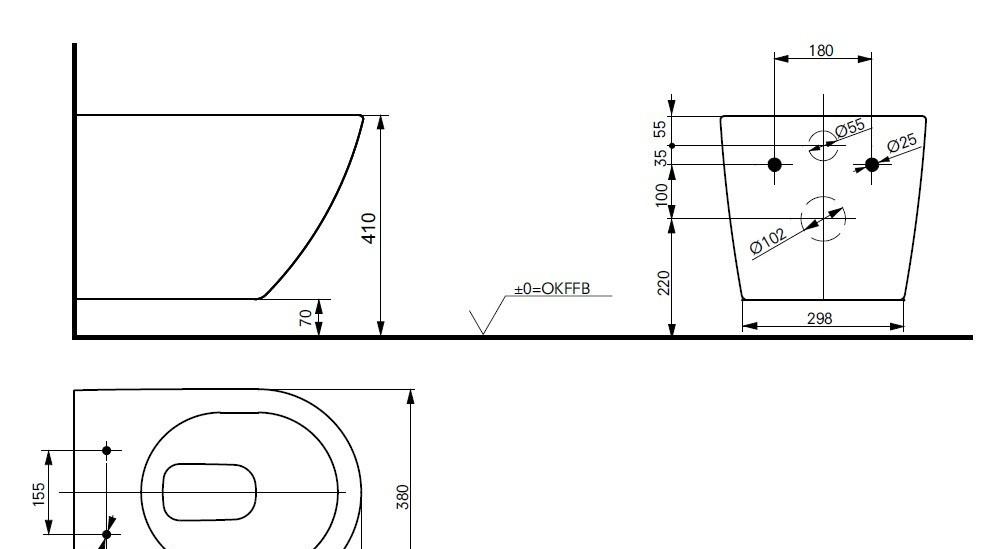 Toto NS, Унитаз подвесной, CW762Y