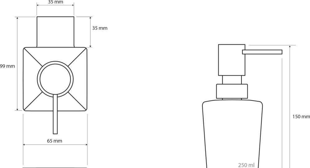 Bemeta Nero, Дозатор для жидкого мыла, 135009040