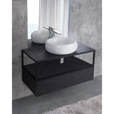 Cezares Cadro, Тумба для раковины, CADRO-100-1C-SO-NR-BLUM