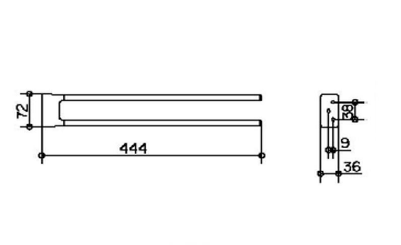 Keuco Industrie, Полотенцедержатель, 41418 010000