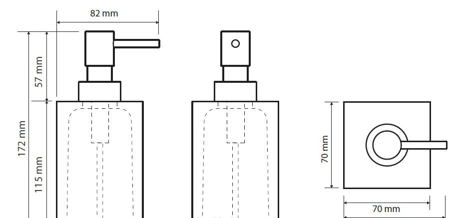 Bemeta Vista, Дозатор для жидкого мыла, 120109016-102