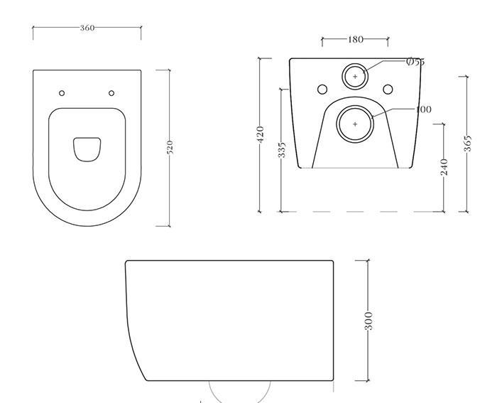 ArtCeram A16, Унитаз подвесной, ASV006 01 00