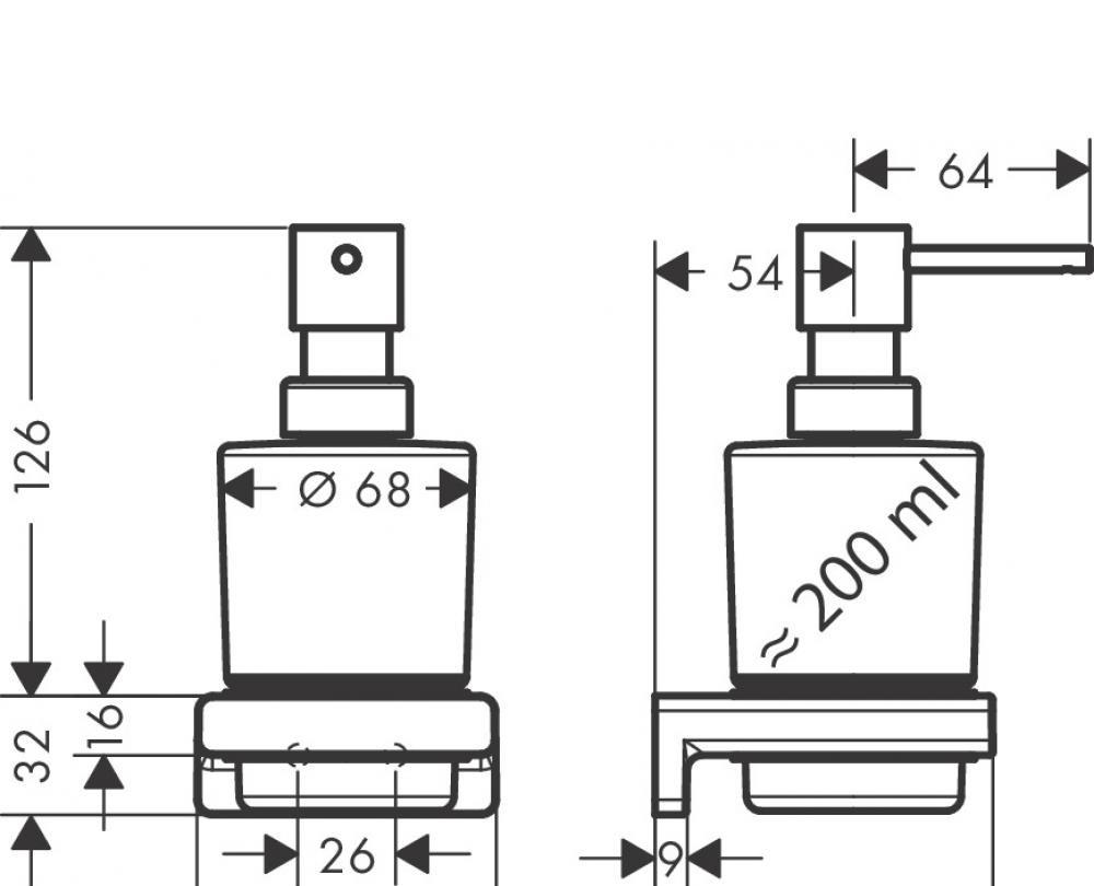 Hansgrohe AddStoris, Диспенсер для жидкого мыла, 41745990