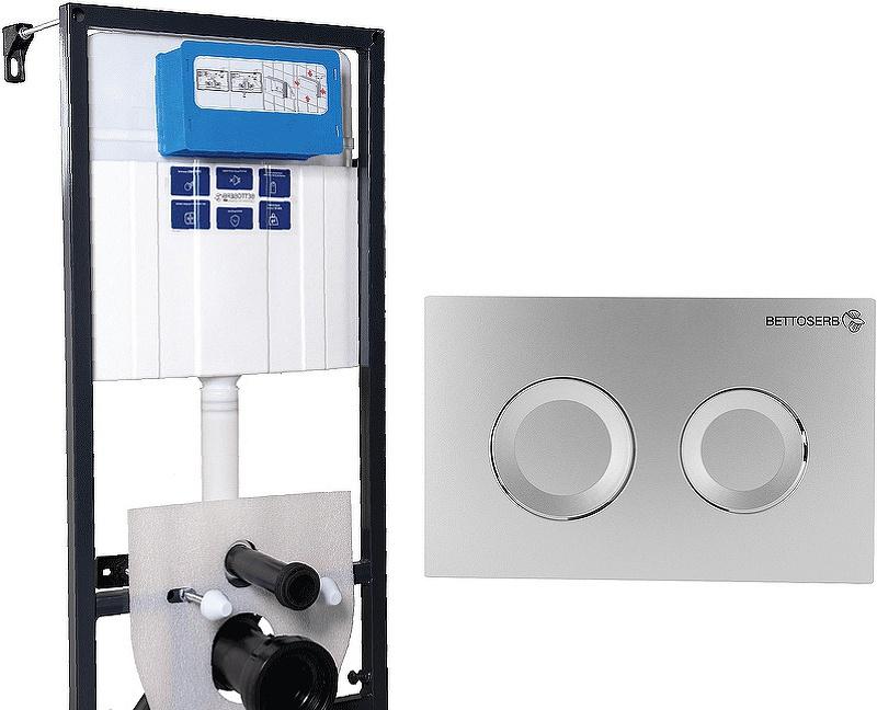 Инсталляция для унитаза - Bettoserb, Sitnica Sava Fix Slim, 20x52x113.6 см, SET40006469 / 00312918