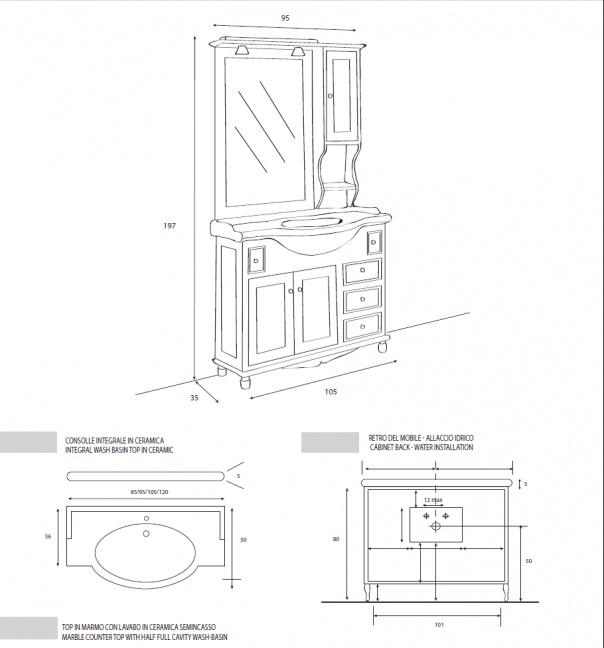 Cezares Star Cassetti, Зеркало, SP105.01