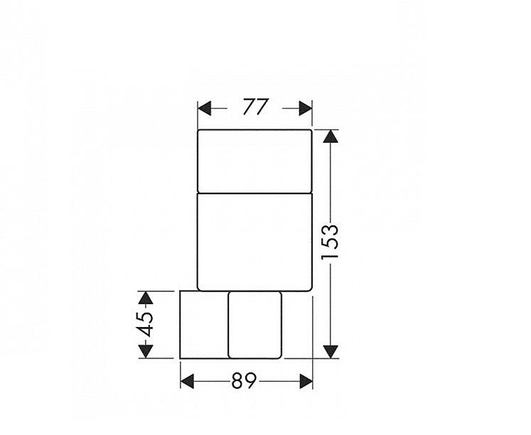 Hansgrohe Axor SteeL, Стакан, 41234800