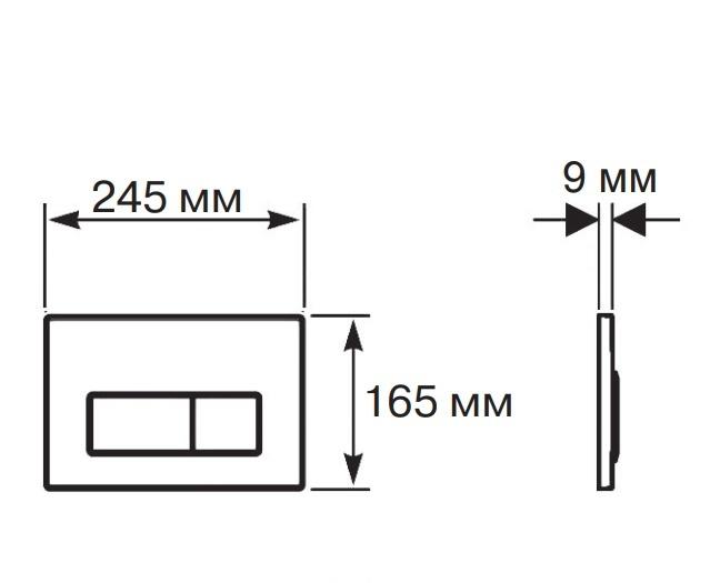 Aquatek Мия, Унитаз подвесной с инсталляцией и кнопкой, SET AQUATEK МИЯ 4в1