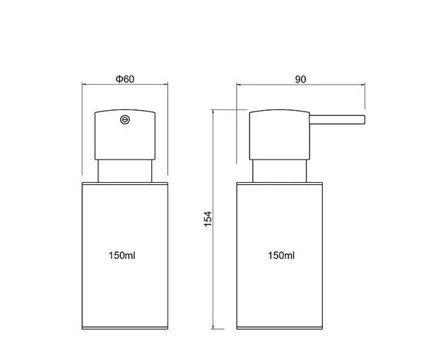 Aquatek Оберон, Дозатор для жидкого мыла, AQ4229MB