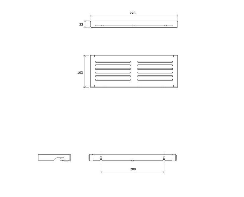 Ravak Slim, Полка, X07P575