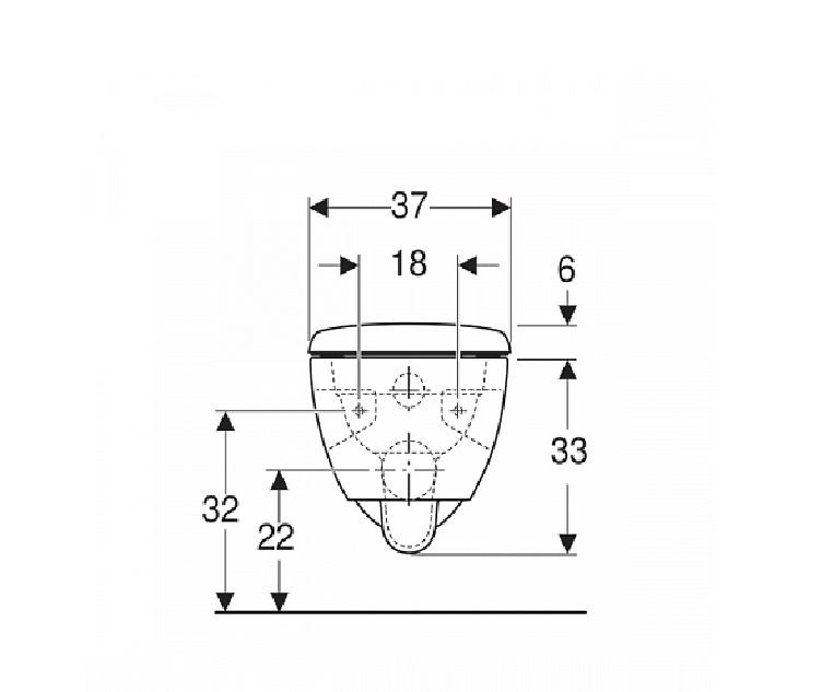 Geberit Renova, Унитаз подвесной, 500.800.00.1