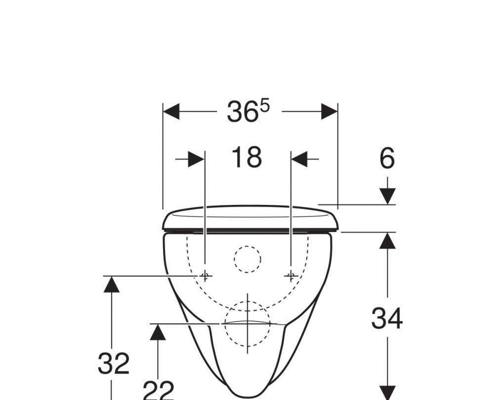 Geberit Renova, Унитаз подвесной, 500.802.00.1